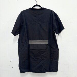 DAMIR DOMA SILENT black cotton back side pocket short sleeves t-shirt